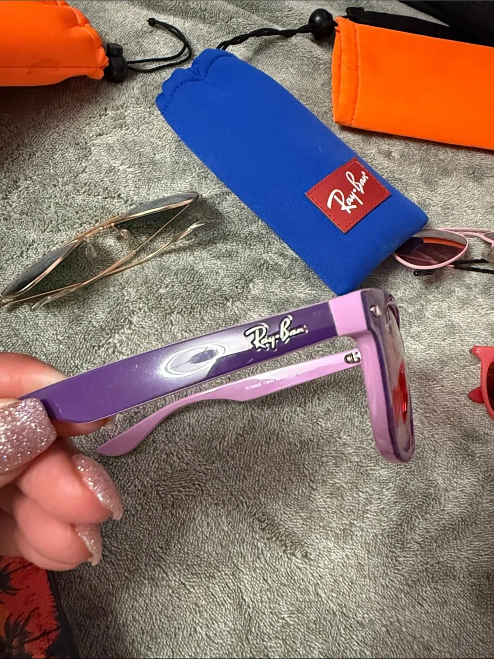 Ray-Ban Kids Purple and Pink Wayfarer Sunglasses